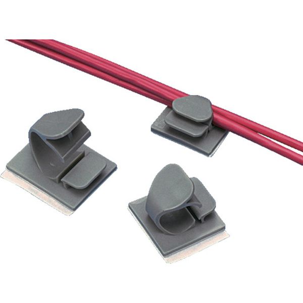 【メーカー在庫あり】 LWC38AC14 コードクリップ 粘着テープ付き テレホングレー (100個入) LWC38-A-C14 JP店|株式会社ヒロチー商事 店