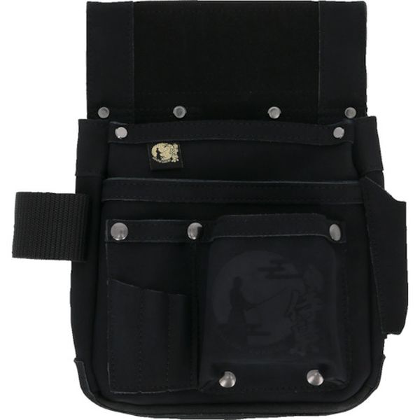 【メーカー在庫あり】 (株)高儀 侍BLACK 釘袋 リング付SRBF-3 806024103 JP店
