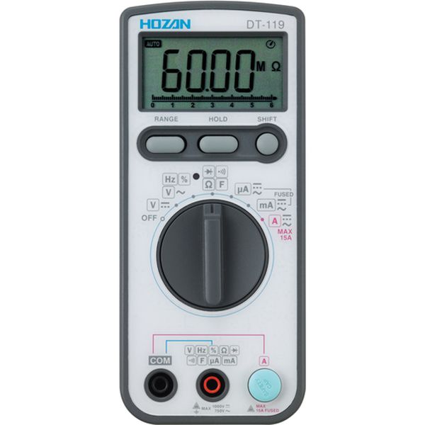 【メーカー在庫あり】 DT119 ホーザン(株) HOZAN デジタルマルチメータ DT-119 JP店｜株式会社ヒロチー商事 店