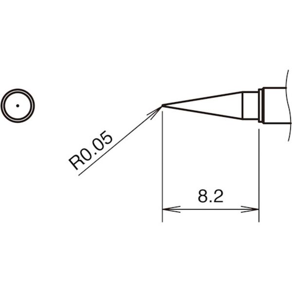 【製造業者店卸し資産あり】 T3802IS  白光(株) 白光 こて先IS型 400℃ T38-02IS JP店