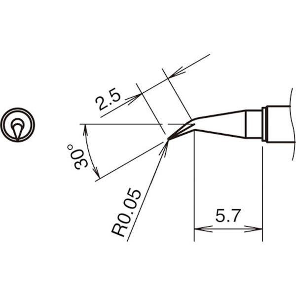 【製造業者店卸し資産あり】 T3803JS  白光(株) 白光 こて先JS型 350℃ T38-03JS JP店