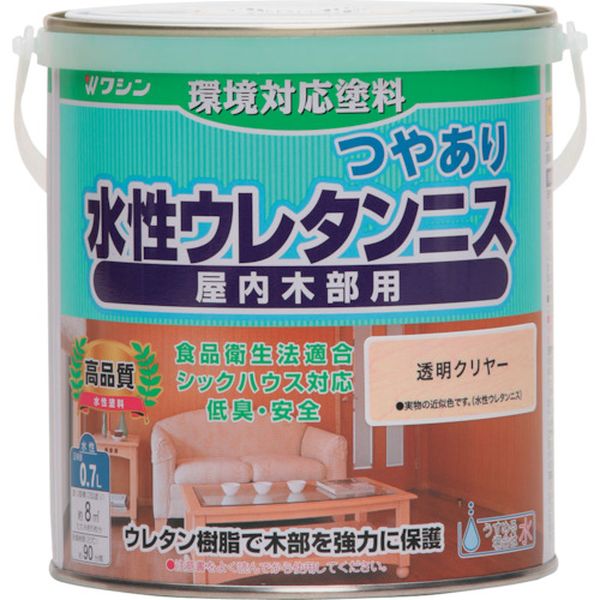 【メーカー在庫あり】 和信ペイント(株) 和信ペイント 水性ウレタンニス 透明クリヤー 0.7L 941701 JP店