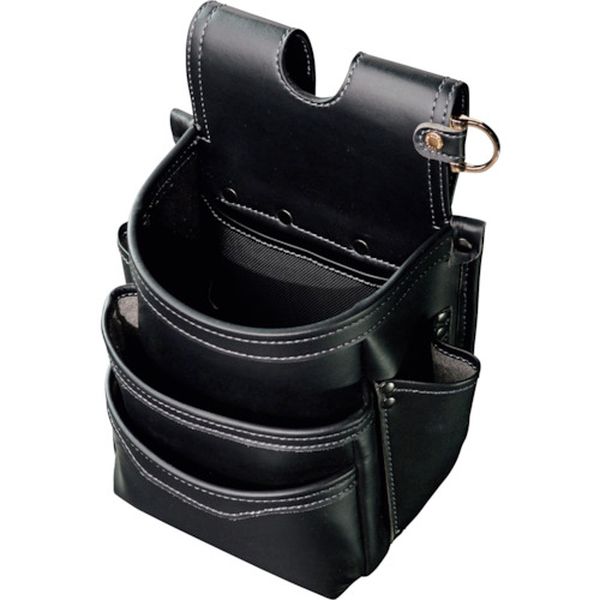 【メーカー在庫あり】 AB23BG フジ矢(株) フジ矢 腰袋3段(黒金)LIGHT PU LEATHER SERIES AB-23BG JP店