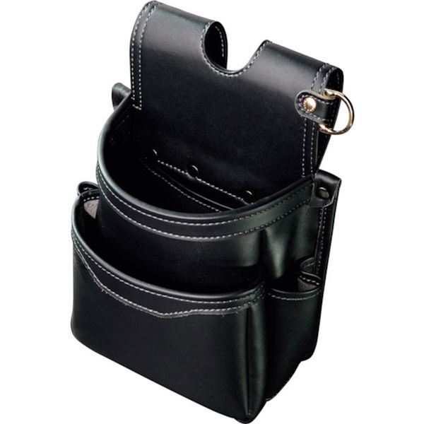 【メーカー在庫あり】 AB32BG フジ矢(株) フジ矢 腰袋薄型2段(黒金)LIGHT PU LEATHER SERIES AB-32BG JP店｜株式会社ヒロチー商事 店