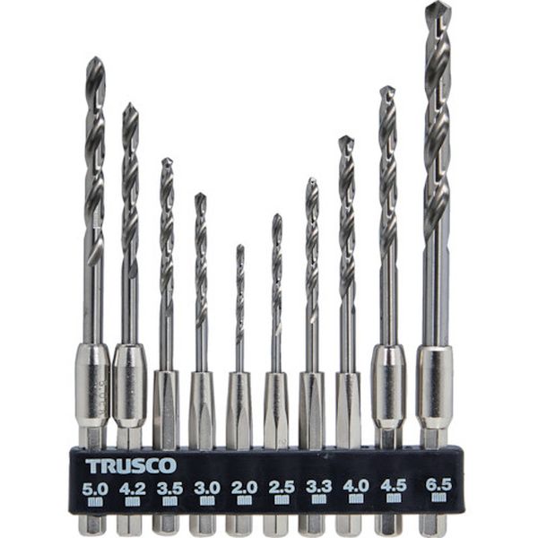 【メーカー在庫あり】 T6SDN10AS トラスコ中山(株) TRUSCO 六角軸鉄工ドリル 10本組 T6SDN-10AS JP店