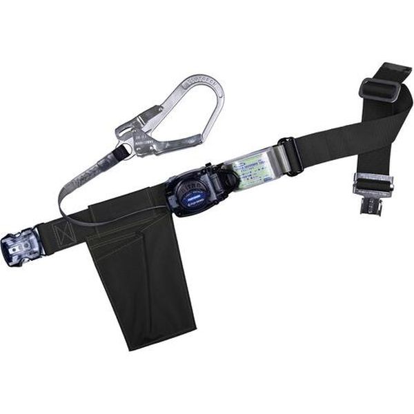 【メーカー在庫あり】 胴ベルト型墜落制止用器具(巻取タイプ)ロック機構なし リトラ 黒 L 幅50MM×長さ1400MM ワンタッチバックル TB-RN-OT590-BLK-L-BP JP店