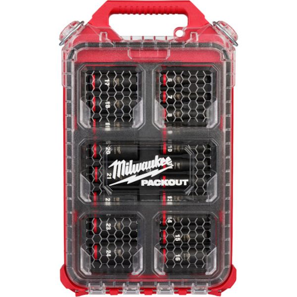 【製造業者店卸し資産あり】 SHOCKWAVE ディープインパクトソケット 3/8in(9.5粍)角 19PCS PACKOUT仕掛ける 49-66-6801 JP店