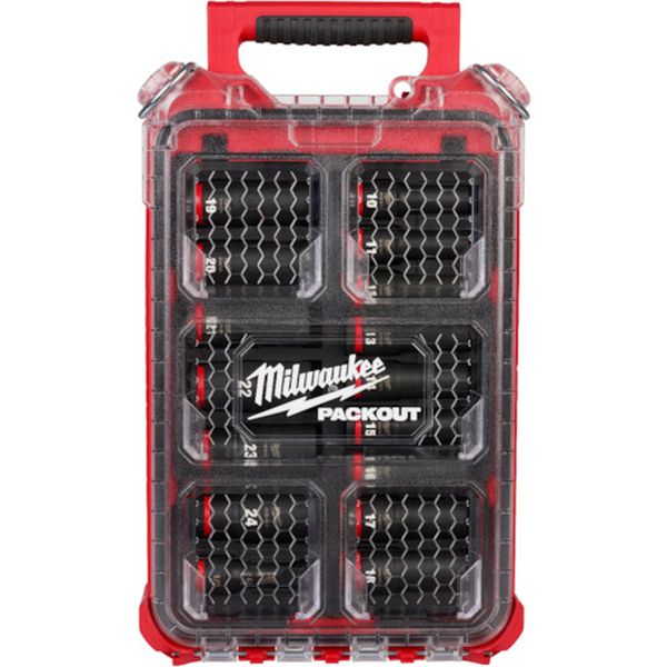 【製造業者店卸し資産あり】 SHOCKWAVE ディープインパクトソケット 1/2in(12.7粍)角 16PCS PACKOUT仕掛ける 49-66-6803 JP店