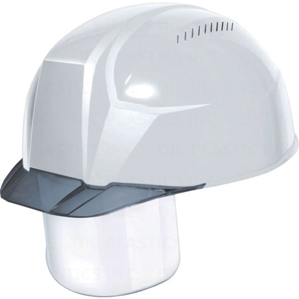 【メーカー在庫あり】 AA23CSVHA8KPWS 超軽量 透明バイザーヘルメット(シールド面付) AA23-CSV KP 白/スモーク AA23-CSV-HA8-KP-W/S JP店
