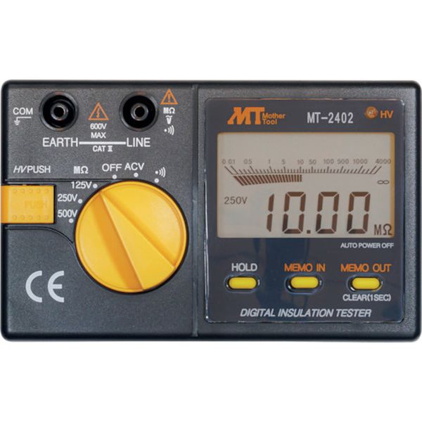 【メーカー在庫あり】 MT2402 (株)マザーツール マザーツール デジタル絶縁抵抗計 MT-2402 JP店