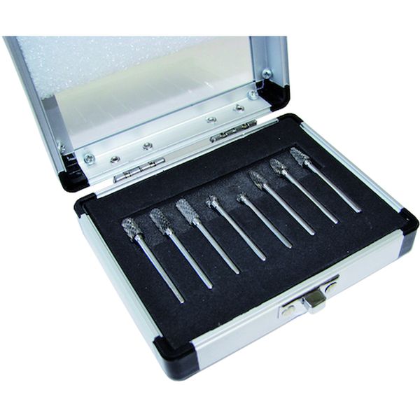 【メーカー在庫あり】 RB83SET 柳瀬(株) ヤナセ 超硬カッター8本組 軸径3mm軸 RB8-3SET JP店