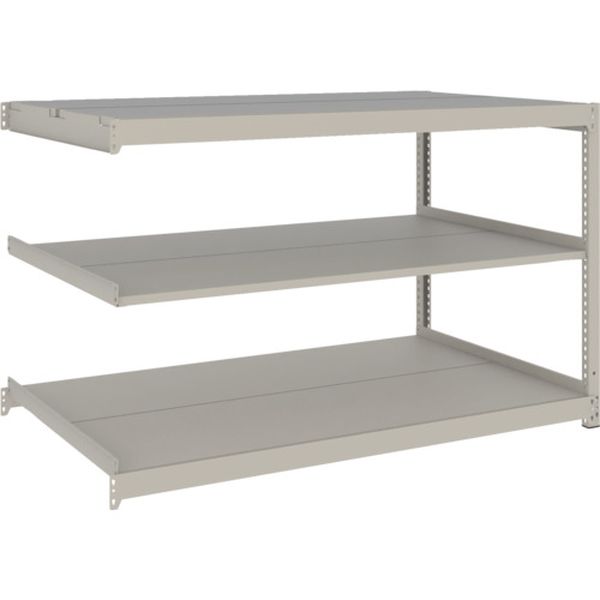 【メーカー在庫あり】 スチールラック 薄型ラック(耐荷重100Kg)1800×595×H900 3段連結 ネオグレー ネオグレー UL3663B JP店