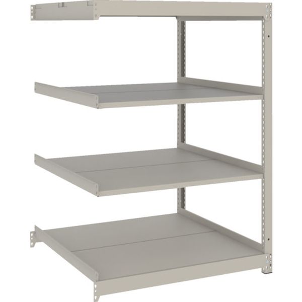 【メーカー在庫あり】 スチールラック 薄型ラック(耐荷重100Kg)1200×595×H1200 4段連結 ネオグレー ネオグレー UL4464B JP店