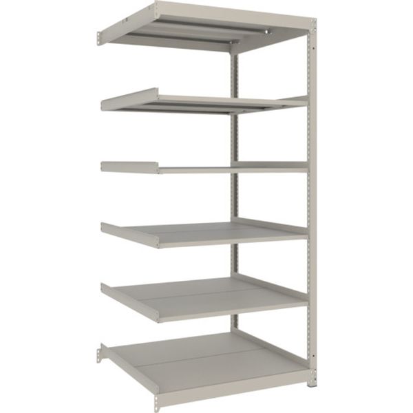 【メーカー在庫あり】 スチールラック 薄型ラック(耐荷重100Kg)1200×875×H1800 6段連結 ネオグレー ネオグレー UL6496B JP店