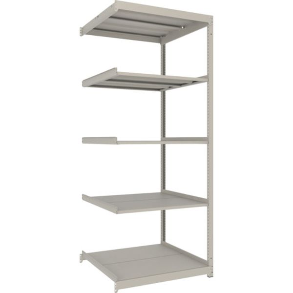 【メーカー在庫あり】 スチールラック 薄型ラック(耐荷重100Kg)900×875×H2100 5段連結 ネオグレー ネオグレー UL7395B JP店