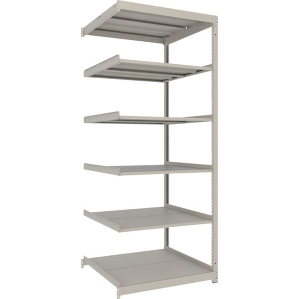 【メーカー在庫あり】 スチールラック 薄型ラック(耐荷重100Kg)1200×875×H2100 6段連結 ネオグレー ネオグレー UL7496B JP店