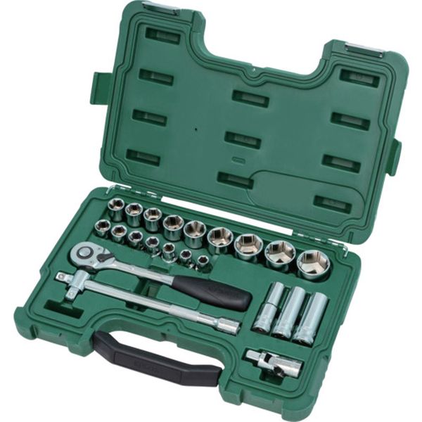 【メーカー在庫あり】 SATA社 SATA 6角ソケットレンチセット 差込角12.7mm (23点) 09005 JP店