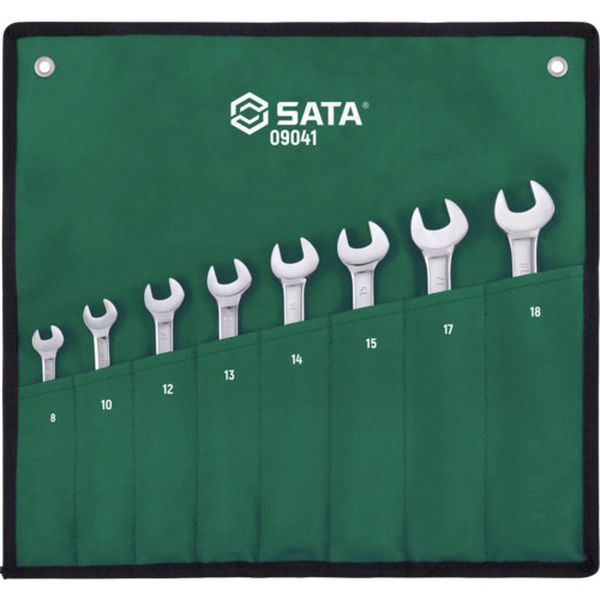 【製造業者店卸し資産あり】 SATA社 SATA コンビネーションラチェットレンチセット(8点) 09041 JP店 穴あけ・締付工具-エアラチェットレンチ-花・ガーデン・DIY