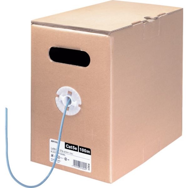 【製造会社店卸し資産あり】 ツメ折れないCat5e ローカルエリアネットワーク有線テレビ STP 100m 青碧 BL5ETSTP1000BL JP店