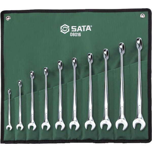 【メーカー在庫あり】 SATA社 SATA X-BEAM コンビネーションラチェットレンチセット(10点) 08016 JP店