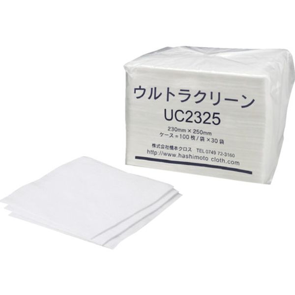 【メーカー在庫あり】 ウルトラクリーン 230×250mm 6つ折り 100枚×30袋(3000枚) UC2325 JP店
