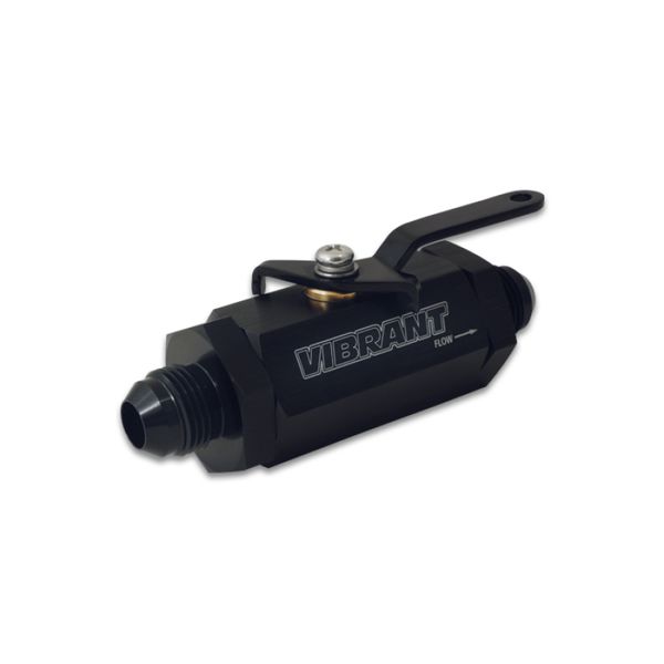 【USA在庫あり】 Vibrant -12AN to -12AN Male Shut Off Valve ブラック vib16752 JP店