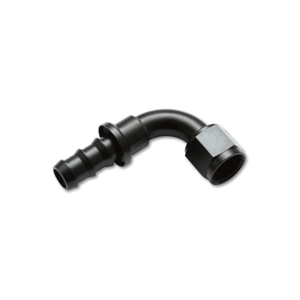 【USA在庫あり】 Vibrant -10AN Push-On 90 Deg ホースエンド フィッティング アルミニウム vib22910 JP店