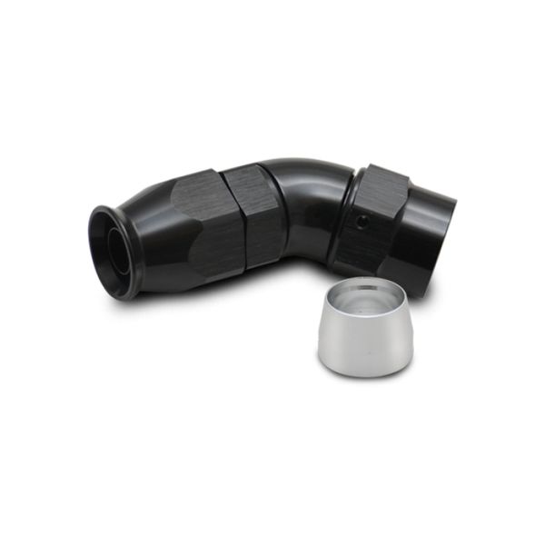 【USA在庫あり】 Vibrant -6AN 45 Degree エルボー ホースエンド フィッティング for PTFE Lined Hose vib28406 JP店