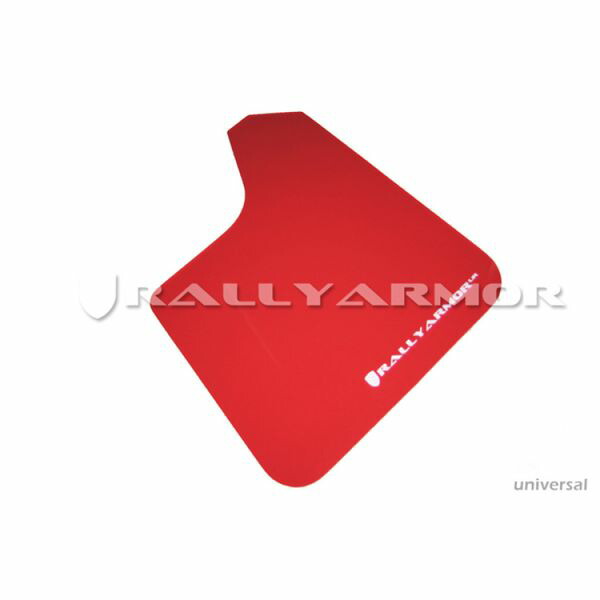 【USA在庫あり】 Rally Armor Universal Fit (No Hardware) レッド UR Mud Flap w/ White Logo ralMF12-UR-RD/WH JP店