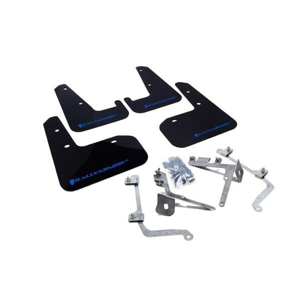 【USA在庫あり】 Rally Armor 11年-14年 スバル WRX/STI (Sedan Only) ブラック UR Mud Flap w/ ブルー Logo ralMF19-UR-BLK/BL JP店