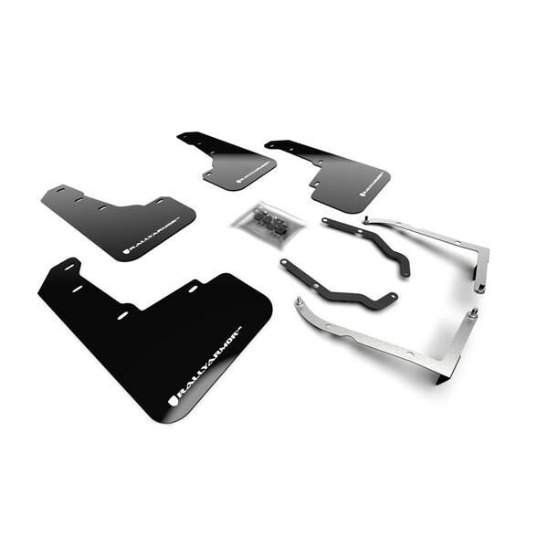 【USA在庫あり】 Rally Armor 18年-22年 スバル Crosstrek リフト/AT ブラック UR Mud Flap w/ White Logo ralMF46-LTUR-BLK/WH JP店