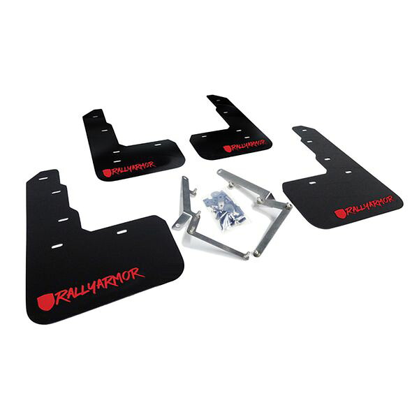 【USA在庫あり】 Rally Armor 17年-21年 ホンダ シビック Type R ブラック Mud Flap レッド Altered Font Logo ralMF47-UR-BLK/RD-X JP店