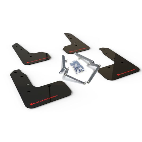 【USA在庫あり】 Rally Armor 17年-19年 ホンダ シビック Sport & Touring (Hatch) ブラック UR Mud Flap w/ レッド Logo ralMF51-UR-BLK/RD JP店