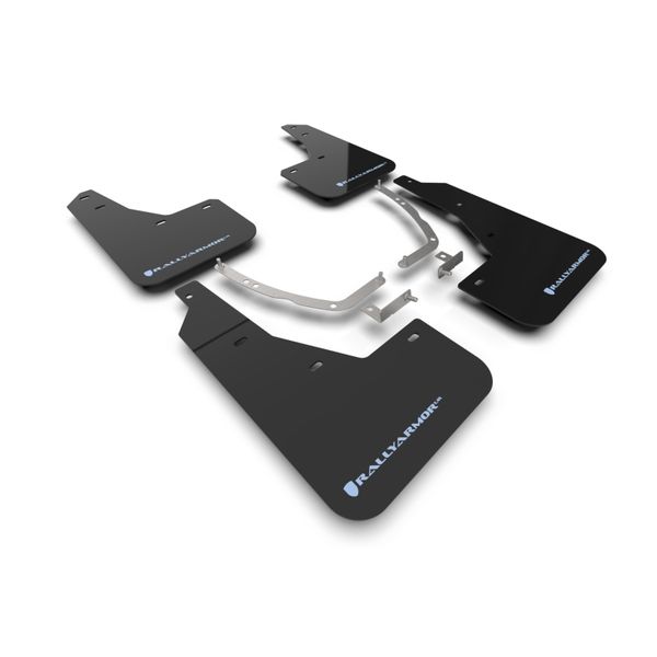 【USA在庫あり】 Rally Armor 2022 ヒュンダイ Ioniq 5 Black Mud Flap w/ Light Blue Logo ralMF87-UR-BLK-PBL JP店