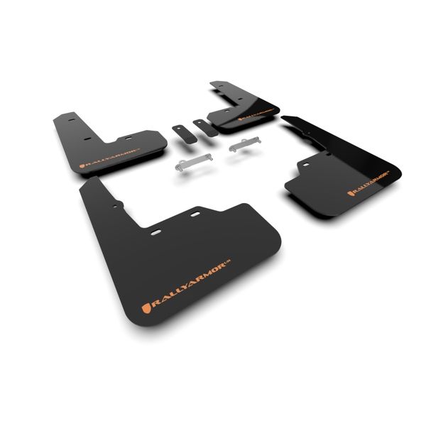 【USA在庫あり】 Rally Armor 2022 スバル WRX Black UR Mud Flap w/ Orange Logo ralMF92-UR-BLK/OR JP店
