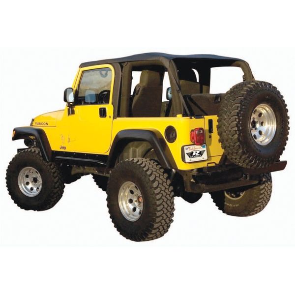 【USA在庫あり】 Rampage 97年-06年 Jeep ラングラー(TJ) Excludes LJ Unlimited Frameless Soft Top Kit - Black Diamond ram109535 JP店 66,128円