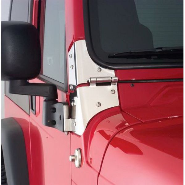 【USA在庫あり】 Rampage 1976-1983 ジープ CJ5 ウインドシールド Hinge - Stainless ram7403 JP店