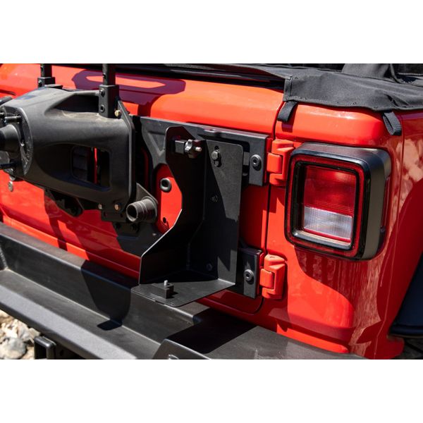Rampage 2007-2019 Jeep ラングラー(JL) Offroad Jack Mount - Black ram86690 JP店