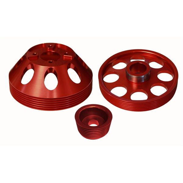 【USA在庫あり】 Torque Solution Lightweight WP/Crank/Alt Pulley コンボ レッド : Hyundai Genesis Coupe 3.8 2010+ tqsTS-GEN-006R JP店