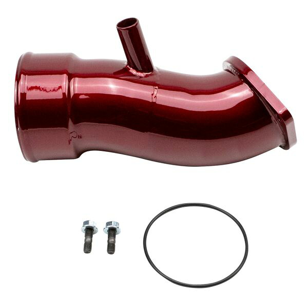 【USA在庫あり】 Wehrli 20年-24年 シボレー 6.6L L5P Duramax 3.5in インテーク Horn w/PCV Port - WCFab レッド wcfWCF100833-RED JP店