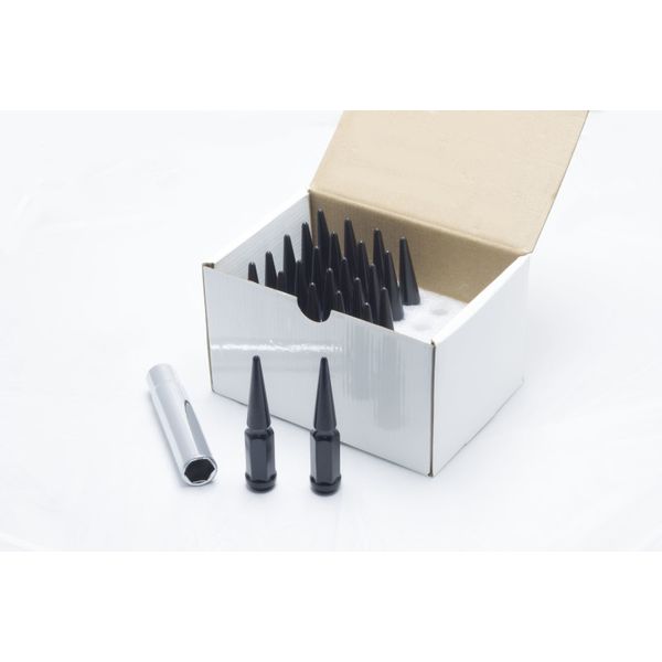 【USA在庫あり】 Wheel Mate Spiked ホイールナット 24個入り ブラック 14x1.50 whm35421P JP店