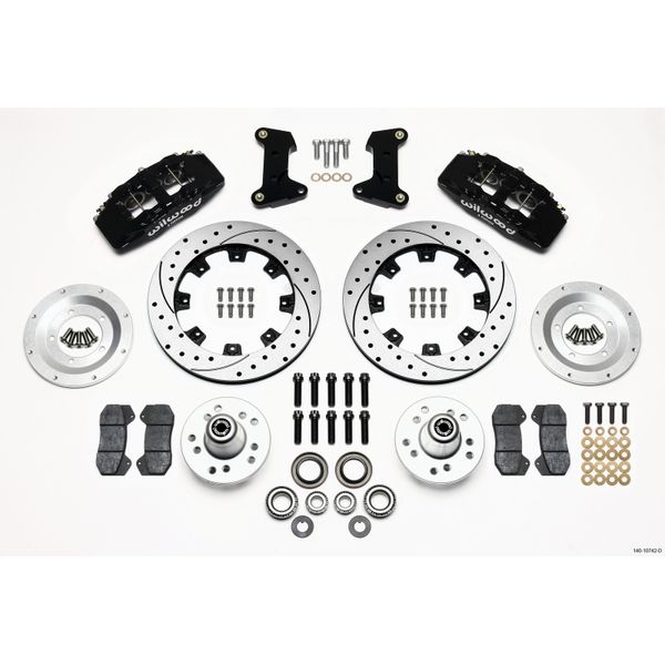 【USA在庫あり】 Wilwood Dynapro 6 フロント Hub Kit 12.19in Drilled 74-80 Pinto/Mustang II Disc Spindle only wil140-10742-D JP店