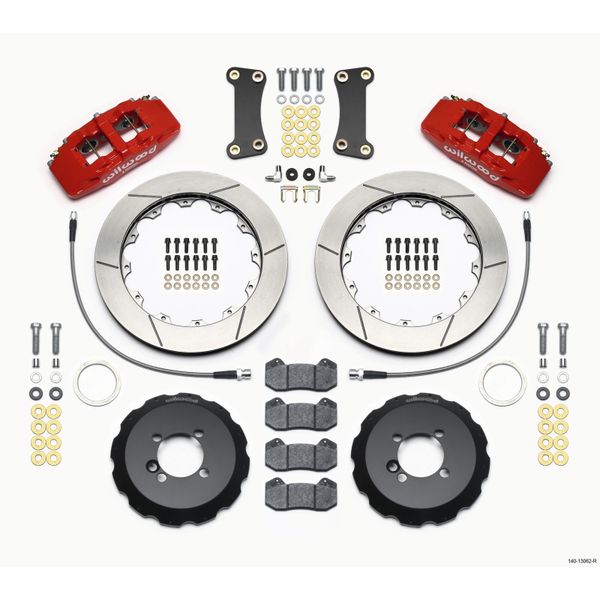 【USA在庫あり】 Wilwood Dynapro 6 フロント Hat Kit 12.88in Red 2002-Up Mini Cooper w/ Lines wil140-13062-R JP店