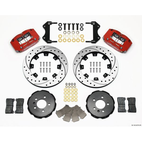 【USA在庫あり】 Wilwood Dynapro Radial フロント Kit 12.19in Drilled Red 99-03 Jetta IV & Golf IV wil140-8276-DR JP店