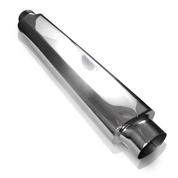【USA在庫あり】 Stainless Works スムースオーバルマフラー - 24インチ Long 2 1/2インチ ID Inlets Both Ends sswSO252425 JP店