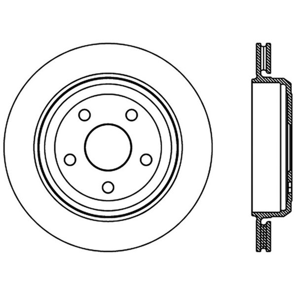 【USA在庫あり】 StopTech スリット Sport ブレーキローター 11年-17年 Jeep Gr、 Cherokee Excludes SRT8 sto126.58007SL JP店