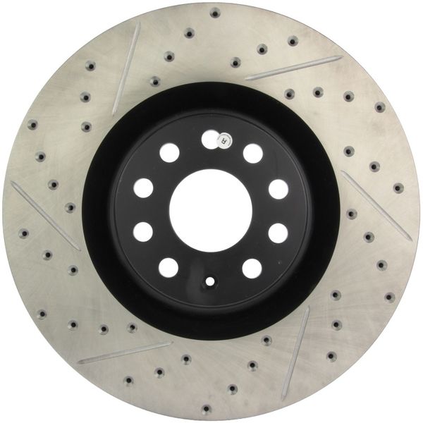 【USA在庫あり】 StopTech 09 VW Passat CC/06年-09年 Passat スリット＆ドリルド 右 フロント ローター sto127.33112R JP店