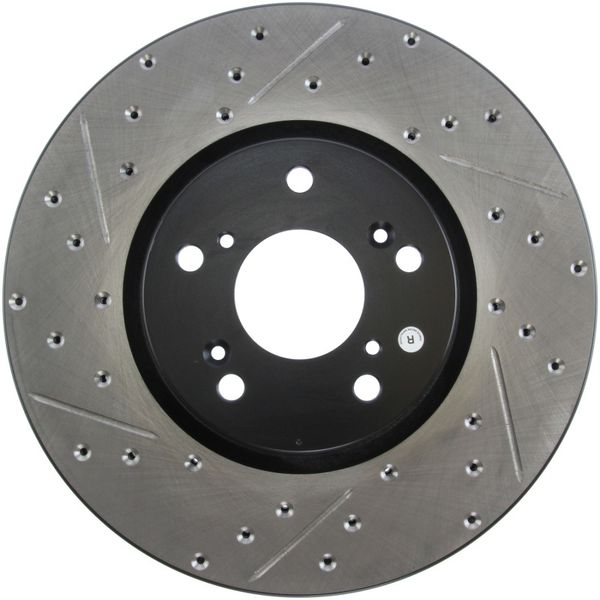 【USA在庫あり】 StopTech 04年-08年 Acura TL Brembo Caliber SportStop スリット & ドリルド 右 フロント ローター sto127.40062R JP店