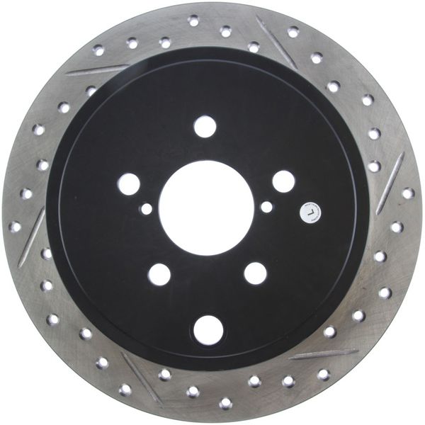 【USA在庫あり】 StopTech 08年-10年 Impreza WRX Exc STi /08年-10年 Impreza Coupe/Sedan スリット＆ドリルド 左リア ローター sto127.47029L JP店