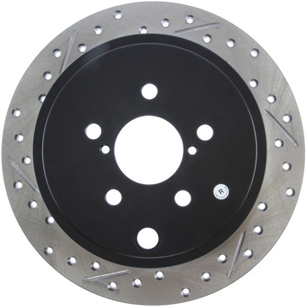 【USA在庫あり】 StopTech 08年-10年 Impreza WRX Exc STi /08年-10年 Impreza Coupe/Sedan スリット＆ドリルド 右 リア ローター sto127.47029R JP店